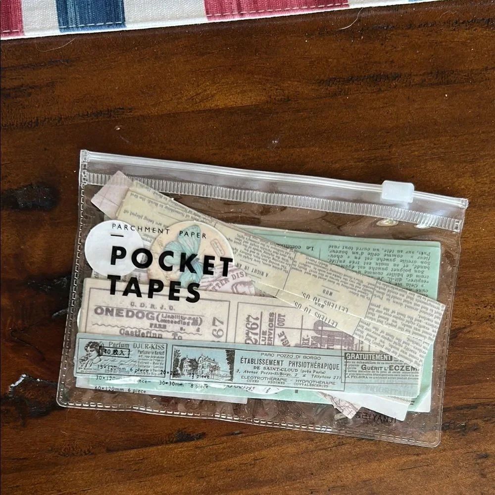Cora Crea Pocket Tapes Parchment Paper stickers bundle
